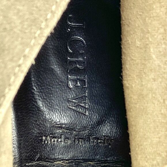 J. Crew Lace Up Ankle Wedge Booties Size 9 Tan Suede Comfort Desert Preppy Boots - Picture 13 of 14